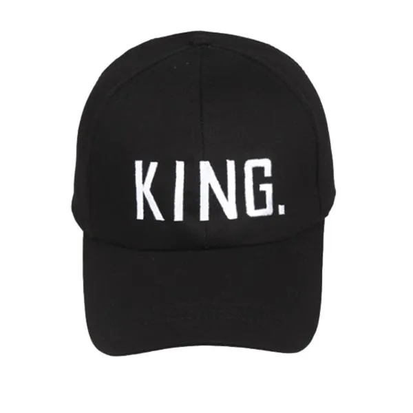 King Embroidery Black Adjustable Baseball Cap 國王刺繡黑色可調節棒球帽 KCHT2379
