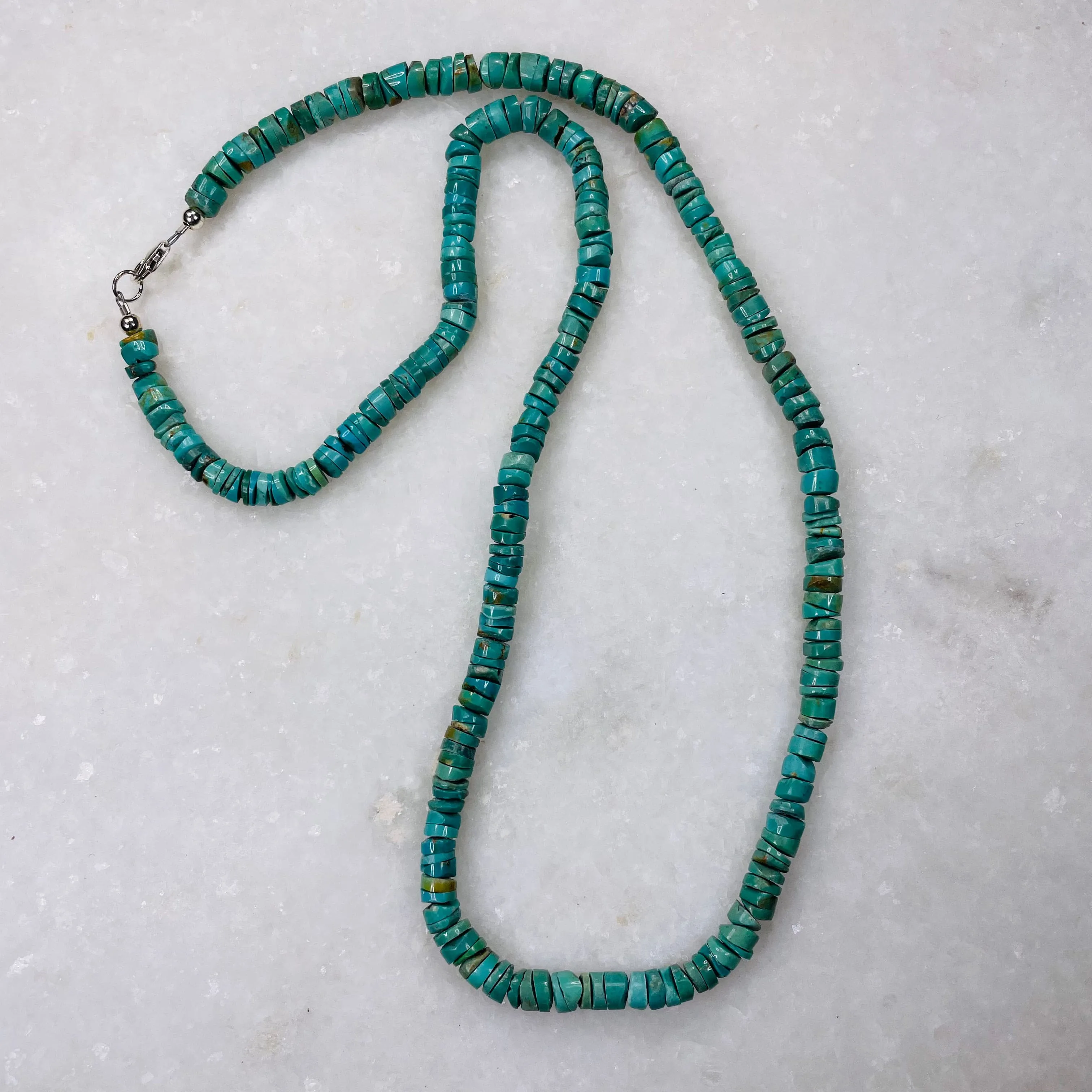 Kingman Turquoise Necklace 24"