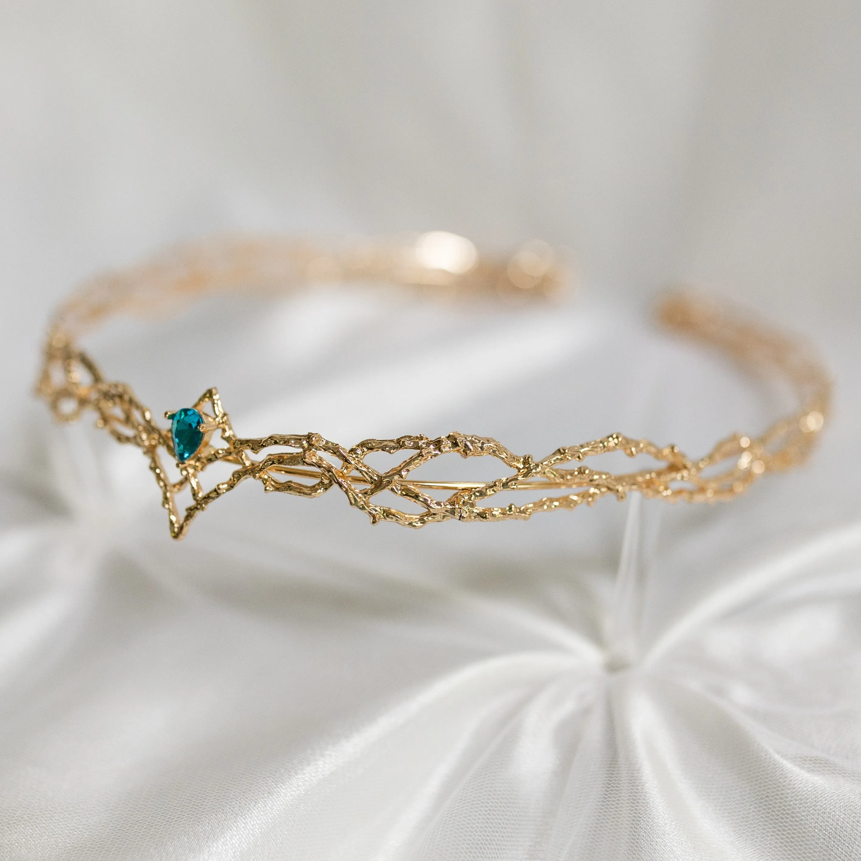 King’s Crown in Gold & Teal Blue