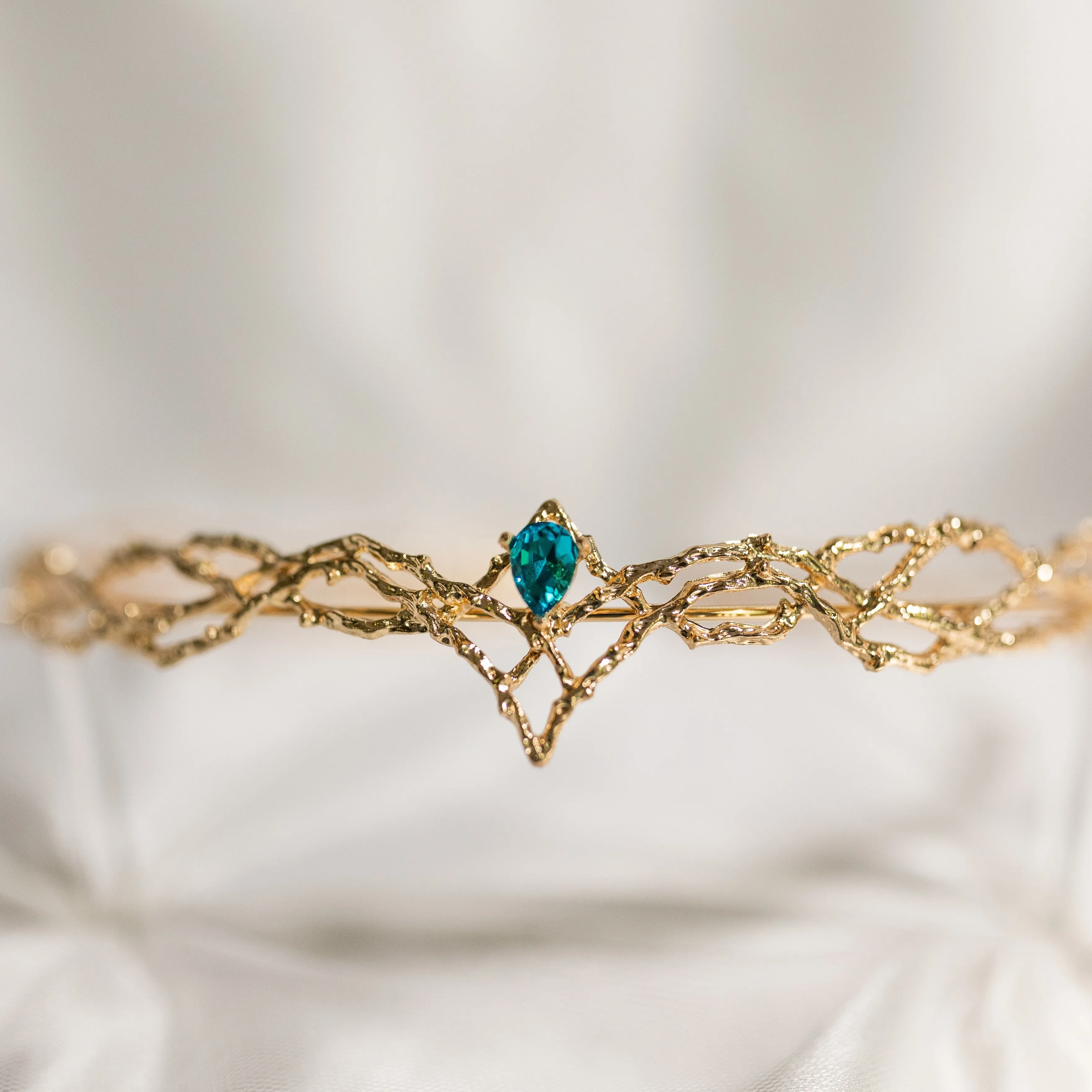 King’s Crown in Gold & Teal Blue