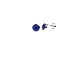 Lapis & Silver Stud Earrings