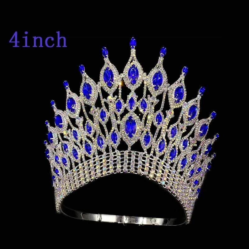 Large Crystal Queen Rhinestone Tiara Party Stage Show Tiara Crown