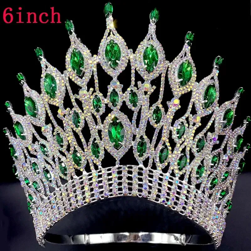 Large Crystal Queen Rhinestone Tiara Party Stage Show Tiara Crown