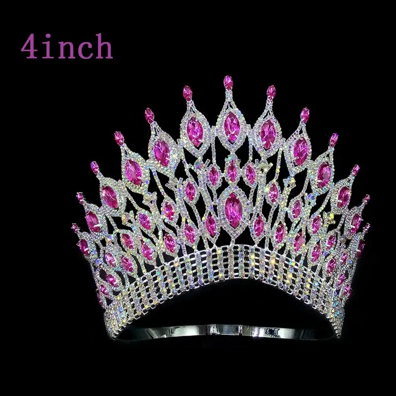Large Crystal Queen Rhinestone Tiara Party Stage Show Tiara Crown