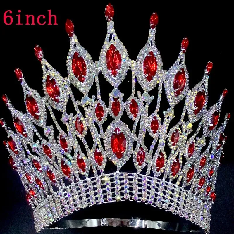 Large Crystal Queen Rhinestone Tiara Party Stage Show Tiara Crown