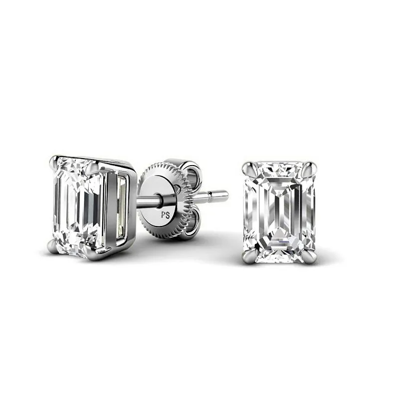 Low cost 0.50CT Diamond Stud Earrings in 14KT White Gold
