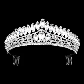 Marquise Stone Cluster Princess Tiara (Each)