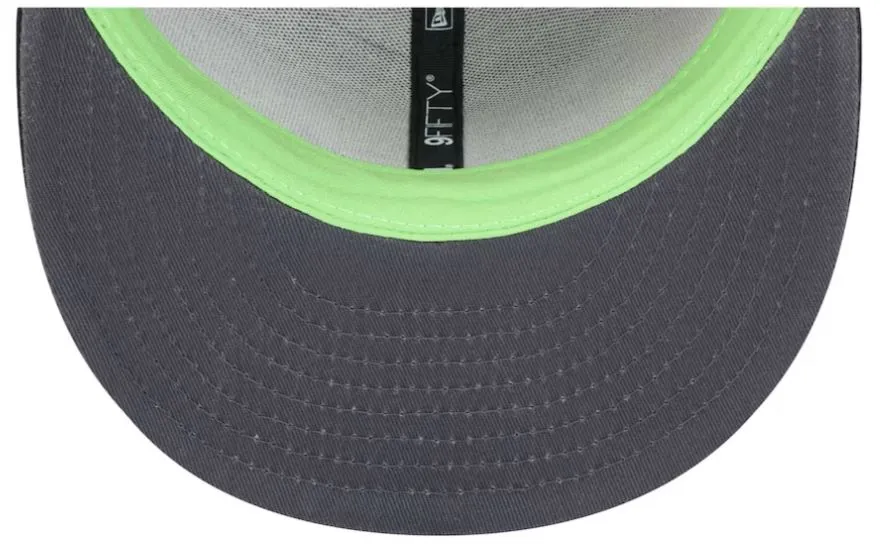 Men's New Era Black Seattle Seahawks Midnight Ink Pop Outline 9FIFTY Snapback Hat