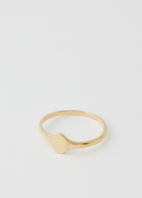 Mini Oval Signet Ring