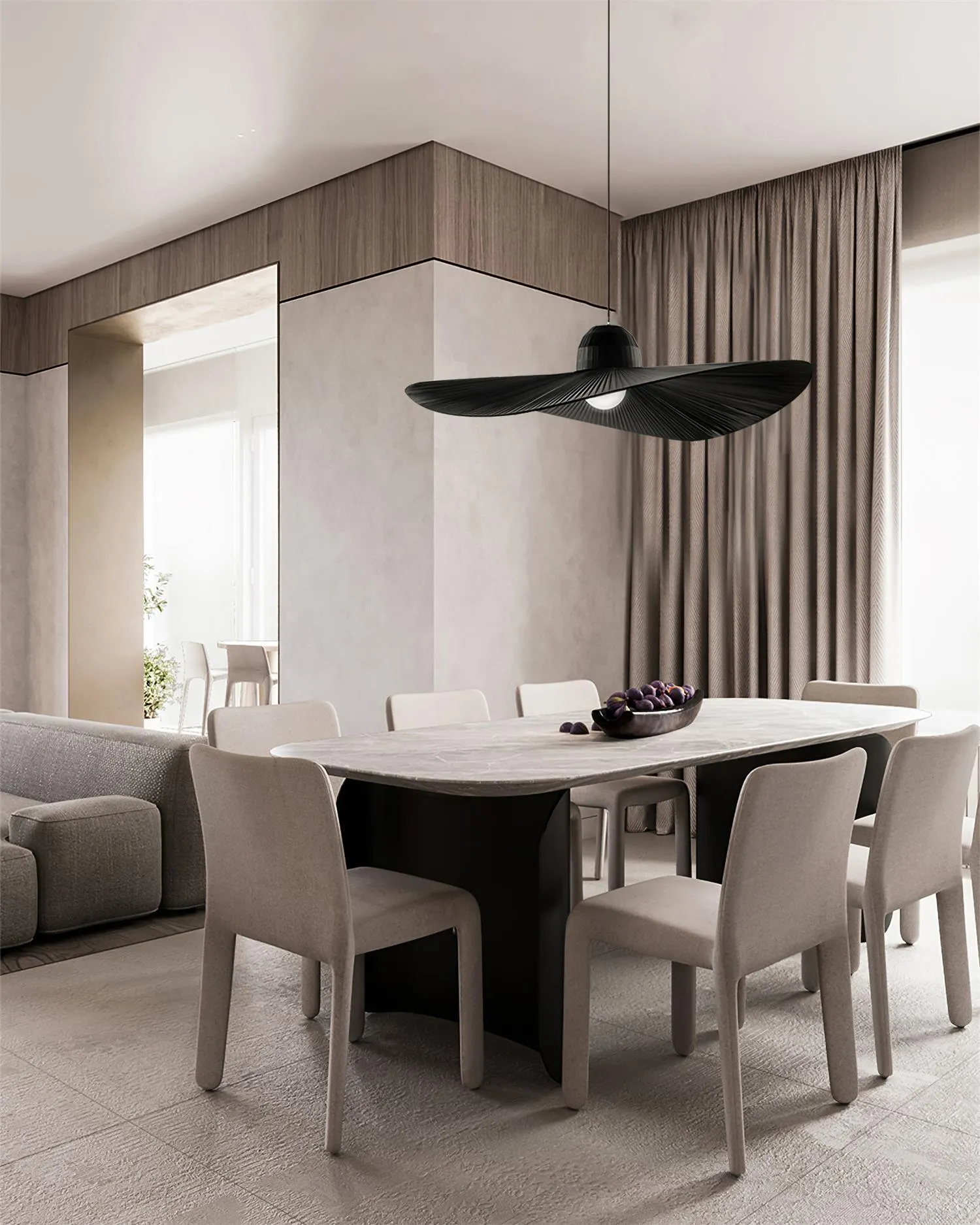 Moire Hat Pendant Lamp