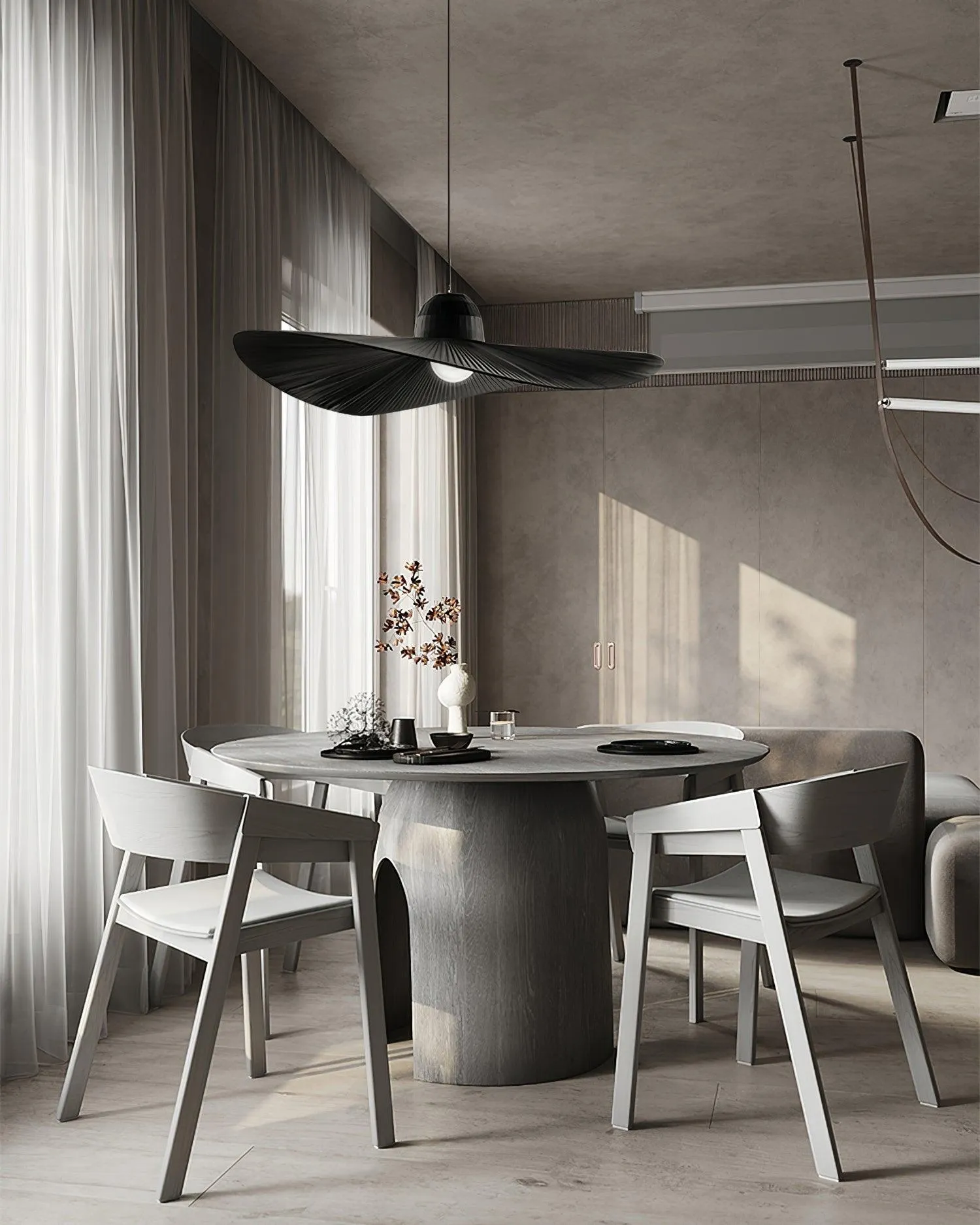 Moire Hat Pendant Lamp