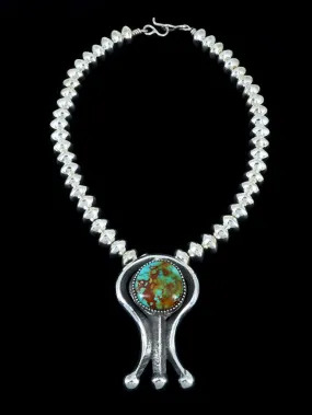 Native American Jewelry Royston Turquoise Beaded Necklace