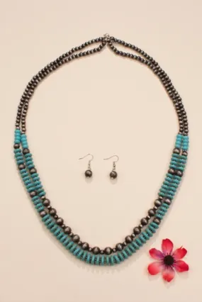 Nellie Layered Turquoise Necklace