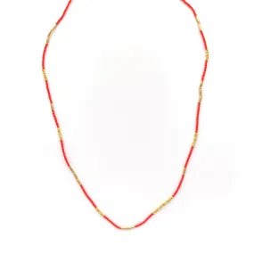 NEW! Coral and Gold Vermeil Bead Necklace by Debbie Fisher