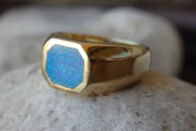 Opal Signet Ring