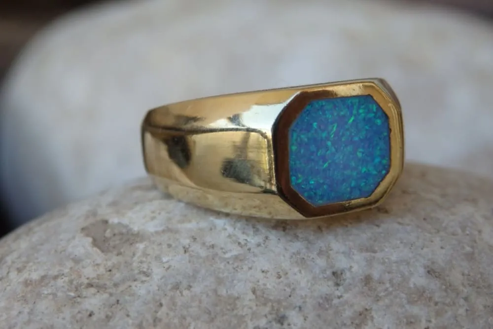 Opal Signet Ring