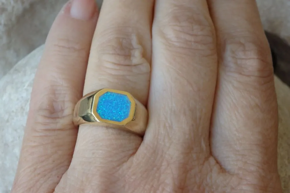 Opal Signet Ring