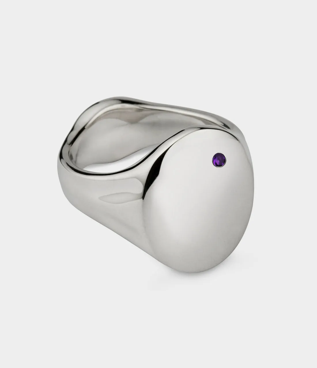 Oval Women's Signet Ring
