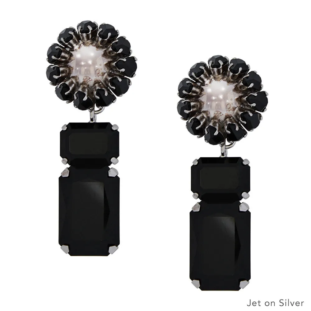 Painted Muse Earrings - Silver