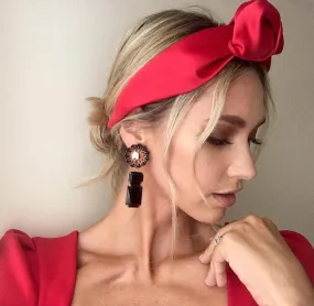 Painted Muse Earrings - Silver