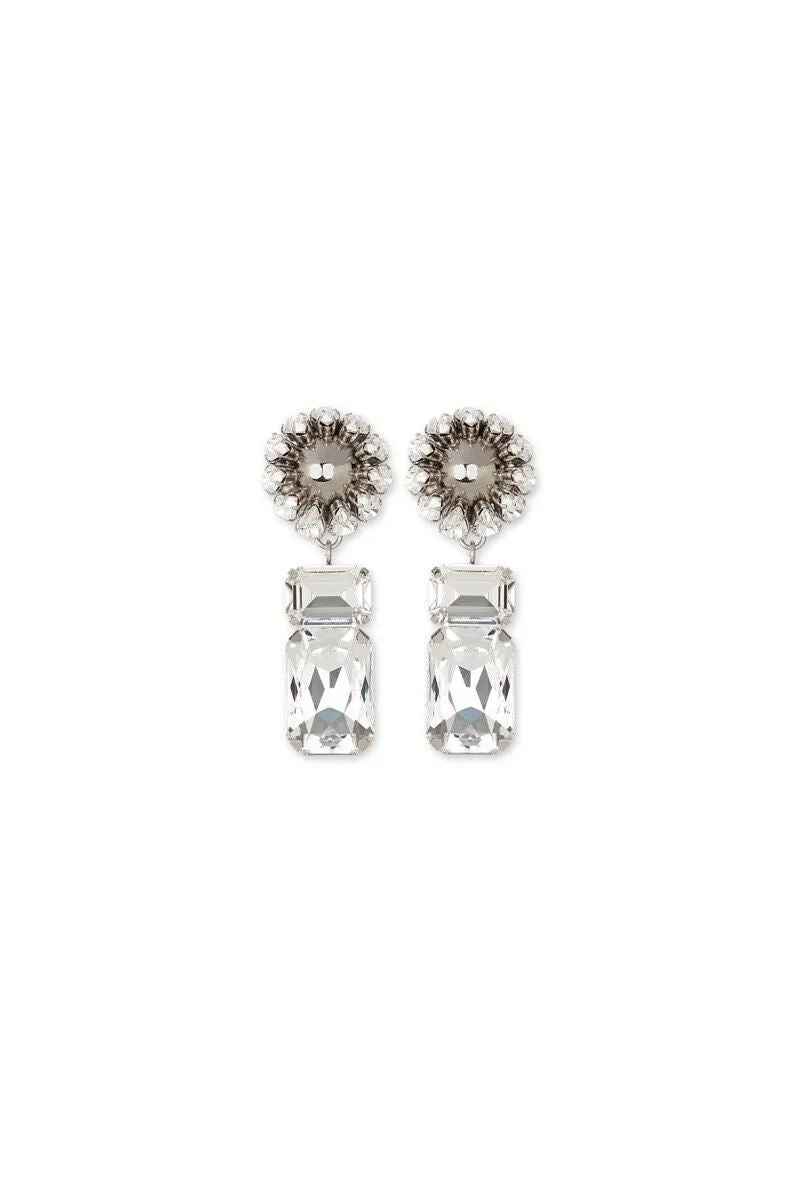 Painted Muse Earrings - Silver