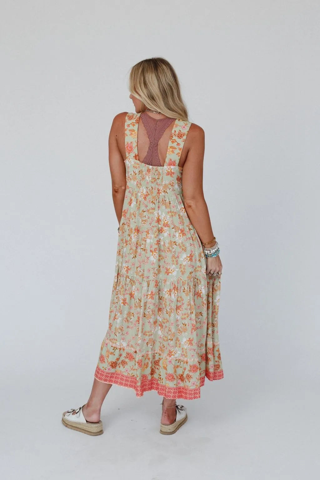 Paradise Sunrise Maxi Dress - Sage