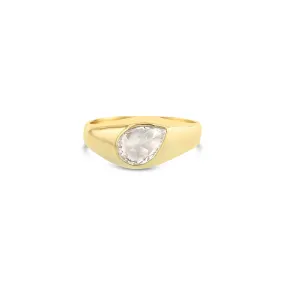 Pear Signet Ring