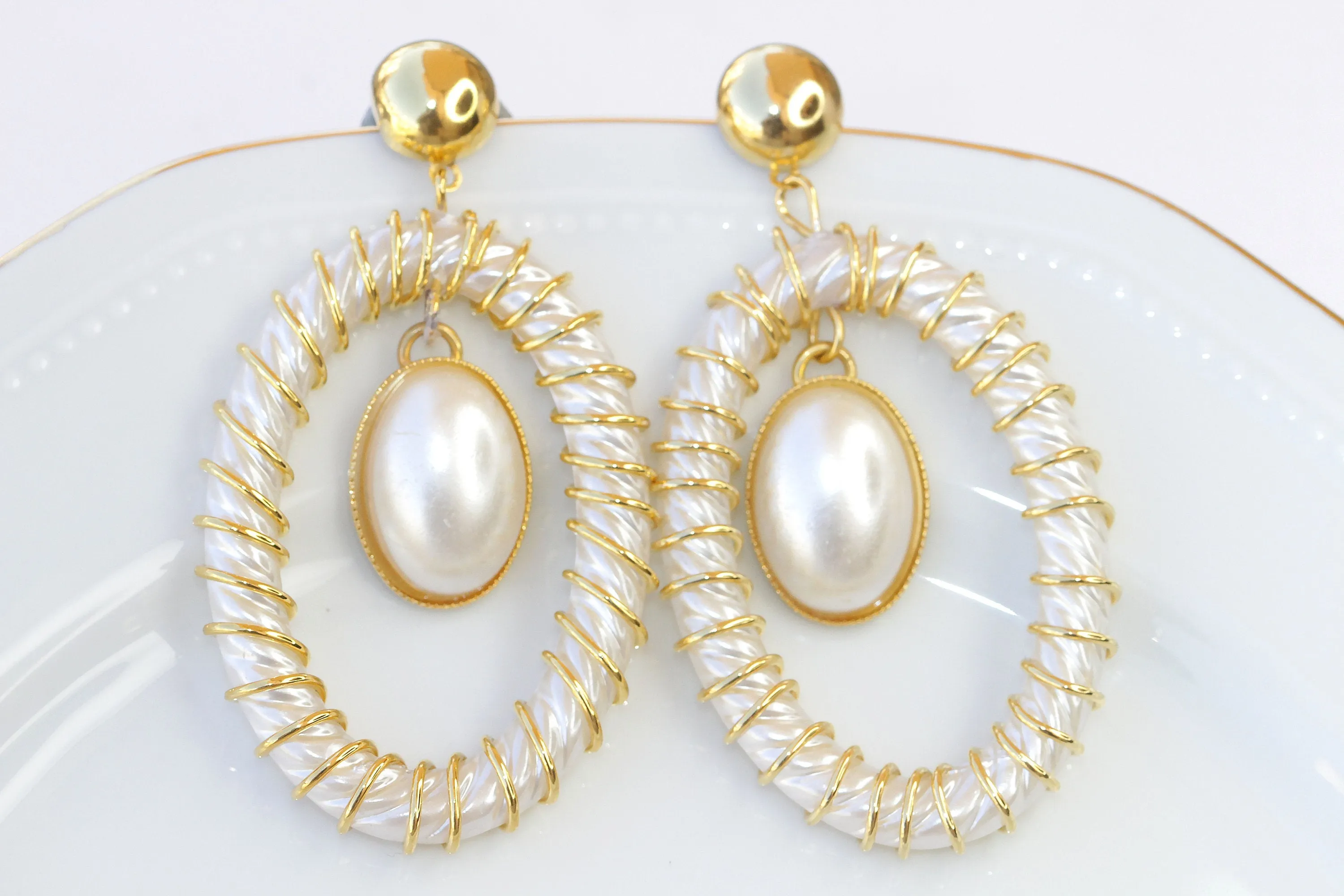 PEARL GOLD EARRINGS