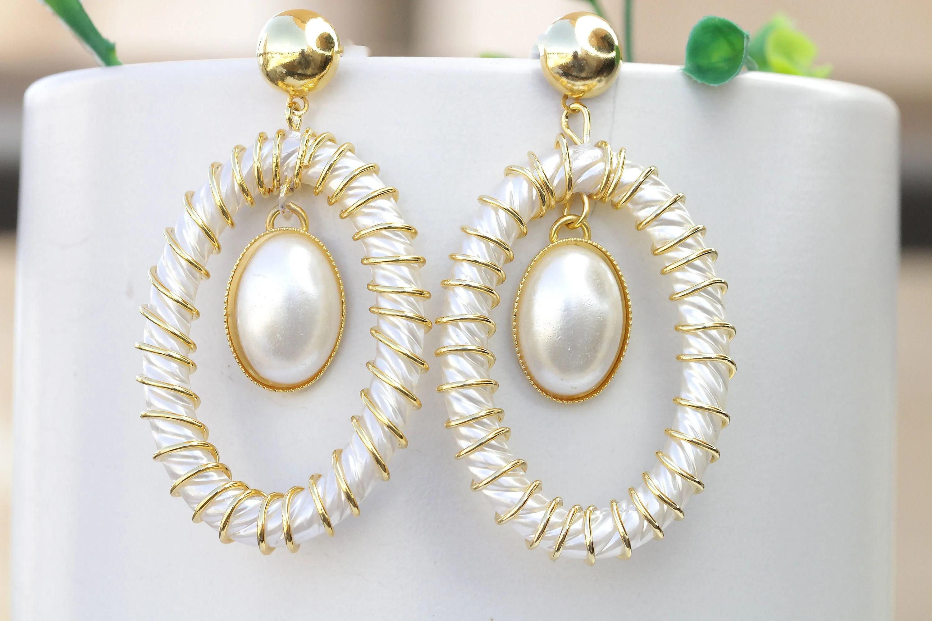 PEARL GOLD EARRINGS