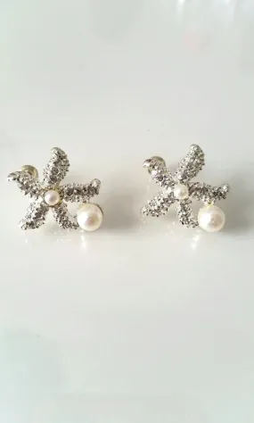 Pearl Sea Star Earrings