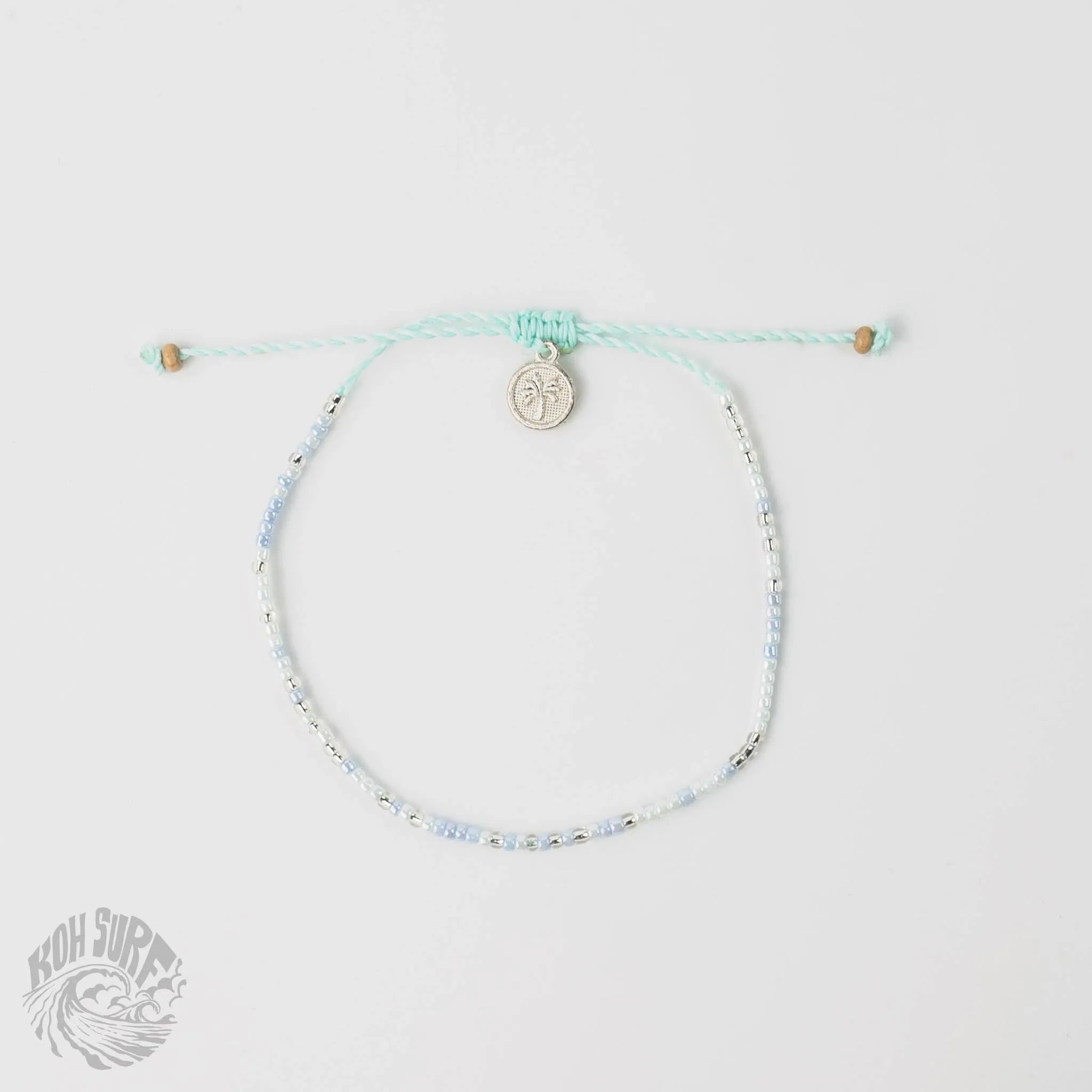 Pineapple Island -  Alila Dainty Beaded Bracelet, Surf Jewelry by Koh Surf: Aqua