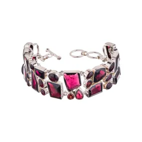 Poppy Garnet Bracelet, Sterling Silver