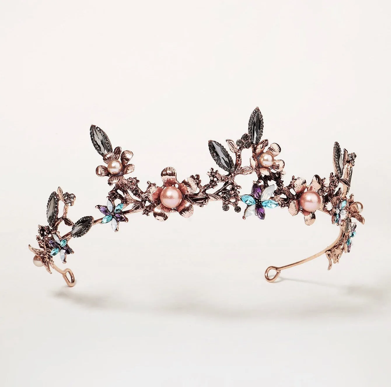 "Aryonna" - Bohemian Gold Bridal Tiara