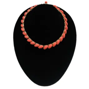 "Trifari" Vintage Faux Coral Necklace