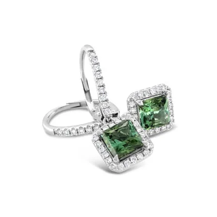 Regal Collection® Tourmaline Drop Earrings | White Gold