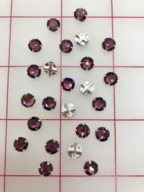 Rhinestones - 30SS Swarovski Rose Montees Amethyst