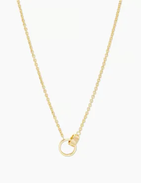 Rose Interlocking Necklace, Gold Plated