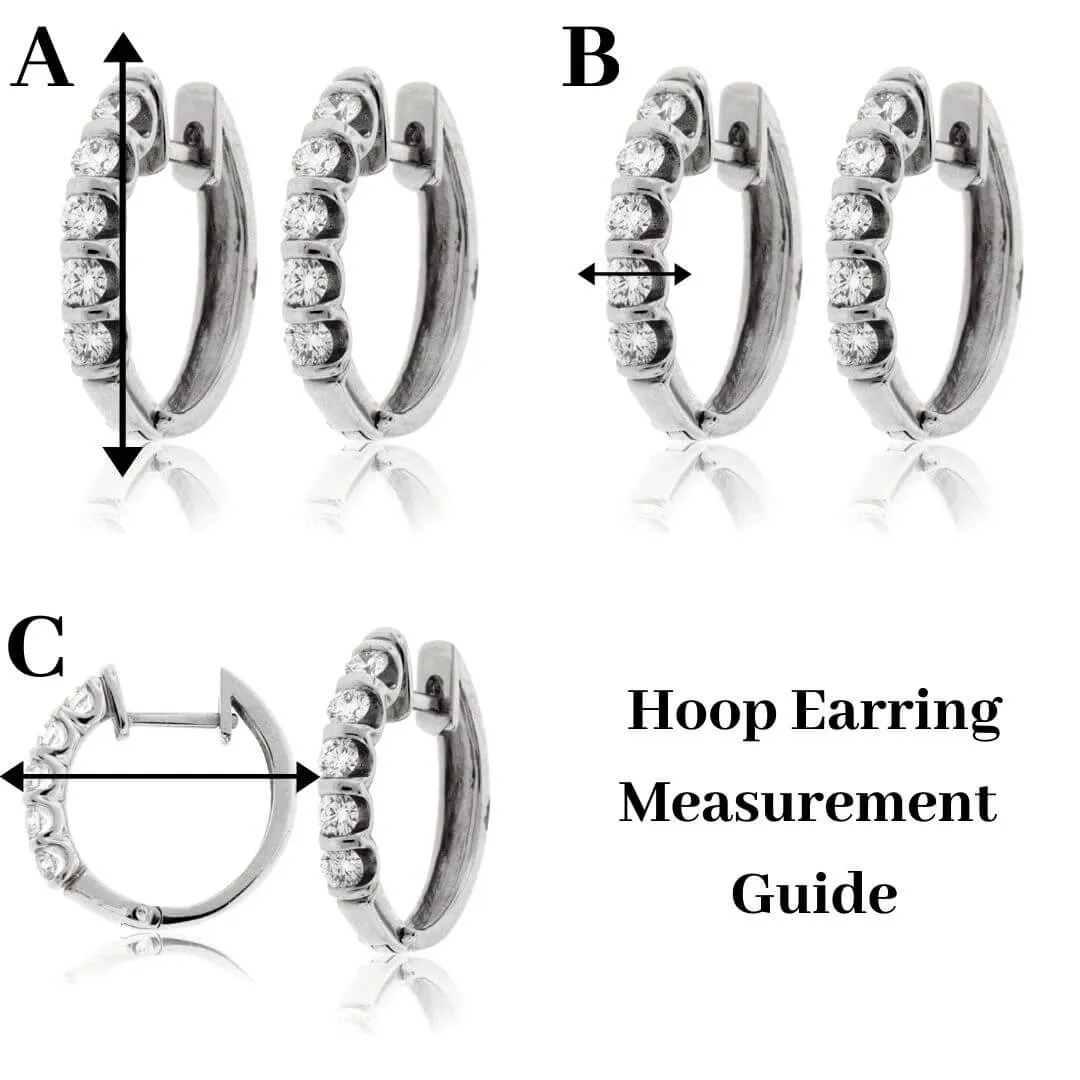 Round Prong Set Emerald & Diamond Hoop Earrings