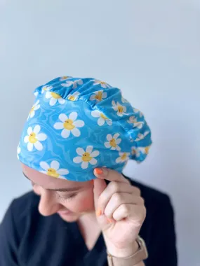 Scrub Hat - Rubber Duck Daisies