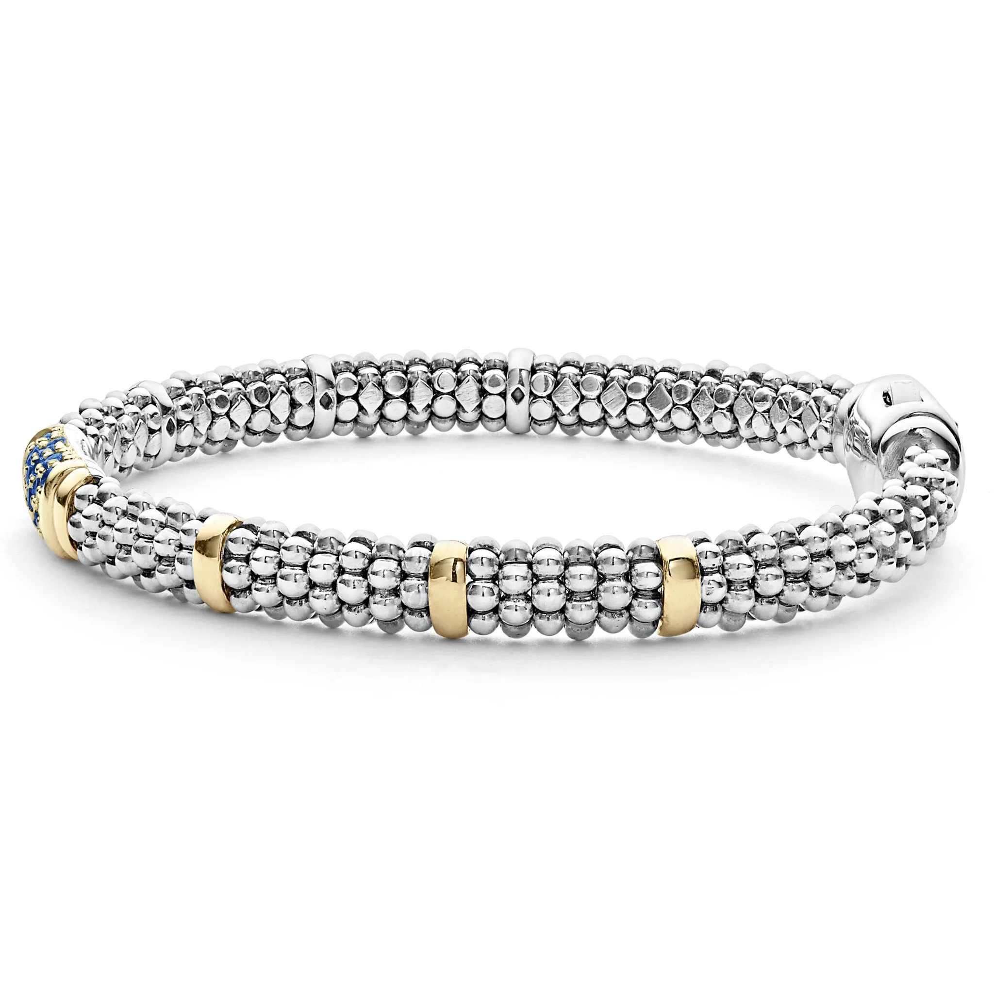 Signature Caviar Blue Sapphire Caviar Bracelet | 6mm