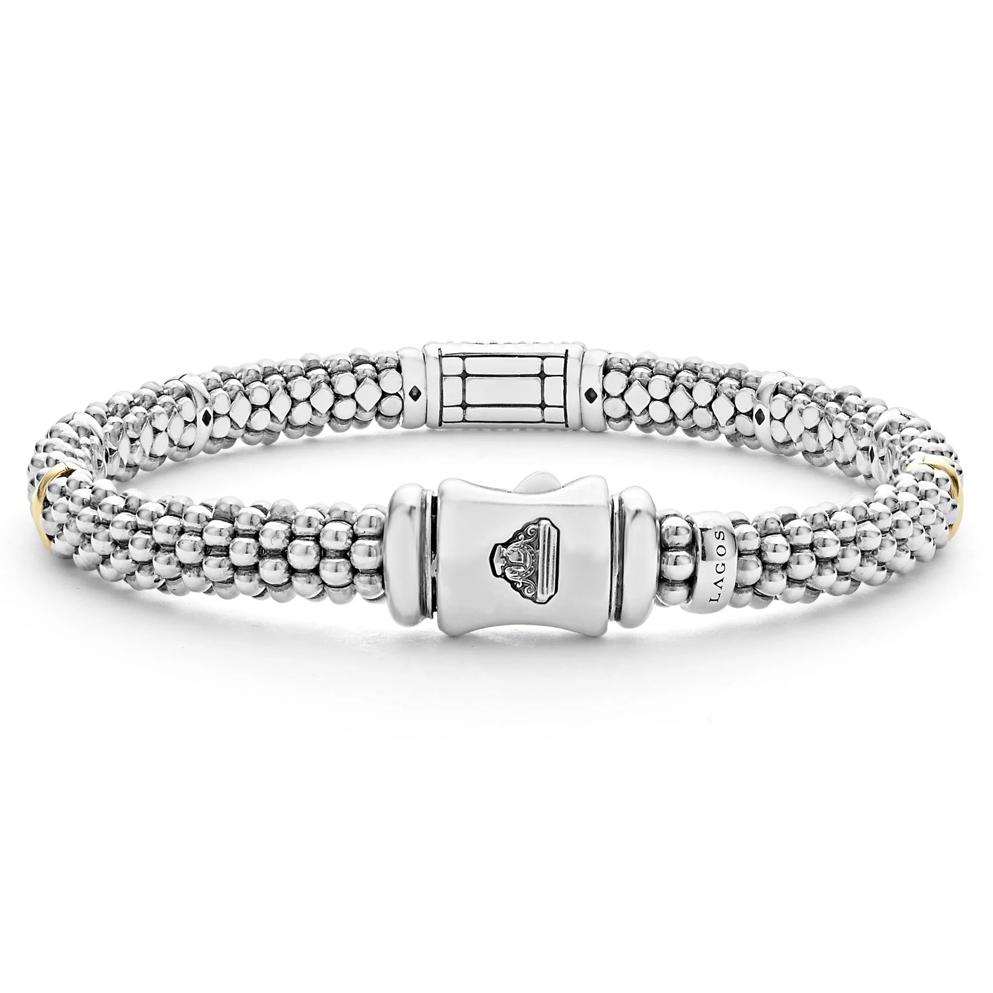 Signature Caviar Blue Sapphire Caviar Bracelet | 6mm