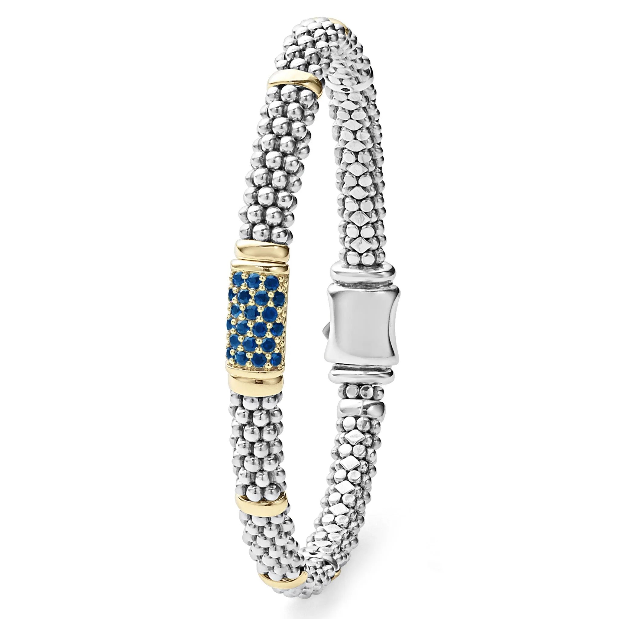 Signature Caviar Blue Sapphire Caviar Bracelet | 6mm