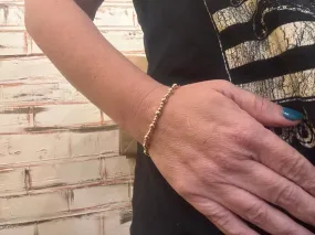 Single Gold Beaded Bracelet