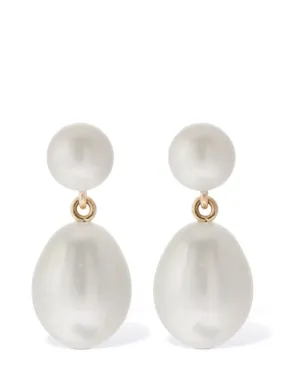 Sophie Bille Brahe   14kt &amp; Pearl Venus D&#x27;Eau earrings 