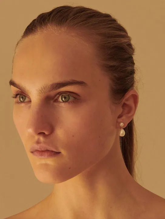 Sophie Bille Brahe   14kt &amp; Pearl Venus D&#x27;Eau earrings 