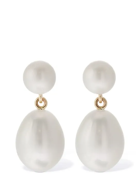 Sophie Bille Brahe   14kt &amp; Pearl Venus D&#x27;Eau earrings 