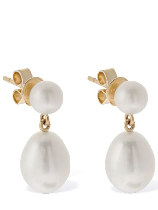 Sophie Bille Brahe   14kt &amp; Pearl Venus D&#x27;Eau earrings 
