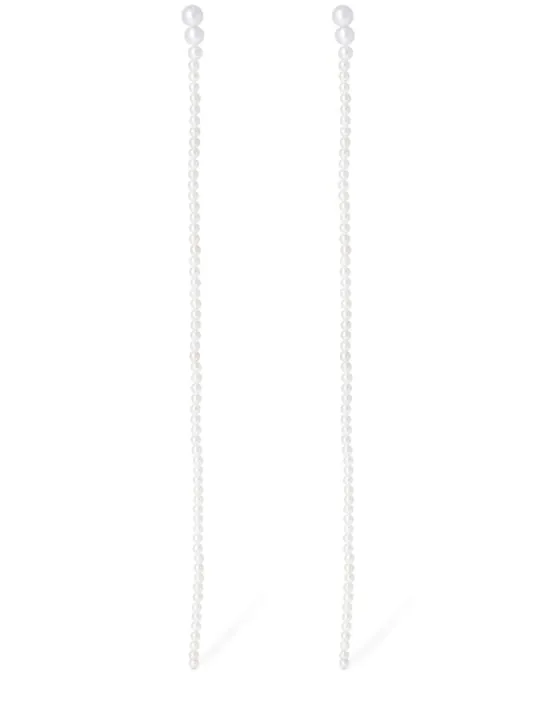 Sophie Bille Brahe   Grande Promenade 14kt &amp; pearl earrings 
