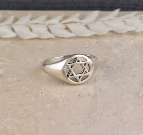 Star of David Signet Ring