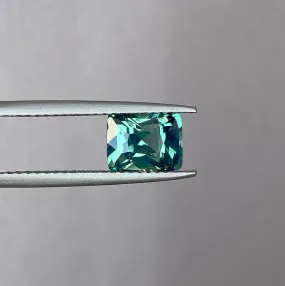 Stunning 2.02 ct Blue Green Sapphire Cushion cut for Engagement Ring, The Appeal of Rich Bluish-Green and Greenish-Blue Sapphires